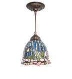 8"W Tiffany Flowering Lotus Mini Pendant