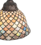 23"H Tiffany Fishscale 3 Lt Table Lamp