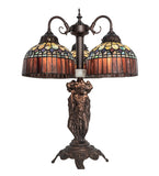23"H Tiffany Candice 3 Lt Table Lamp