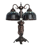 23"H Tiffany Candice 3 Lt Table Lamp