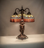 23"H Tiffany Candice 3 Lt Table Lamp