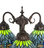 23"H Tiffany Hanginghead Dragonfly 3 Lt Table Lamp