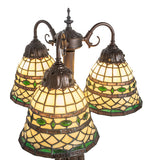 23"H Tiffany Roman 3 Lt Table Lamp