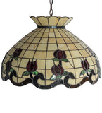 23"W Roseborder Pendant