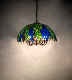 22"W Tiffany Honey Locust Pendant