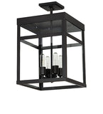 15"Sq Quadrato 4 Lt Semi-Flushmount