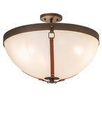 21"W Saddle Strap Semi-Flushmount