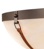 21"W Saddle Strap Semi-Flushmount