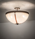 21"W Saddle Strap Semi-Flushmount