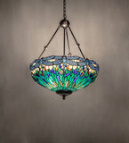 22"W Tiffany Hanginghead Dragonfly Inverted Pendant