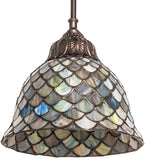 8"W Tiffany Fishscale Mini Pendant