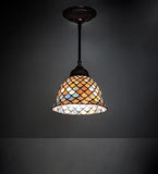 8"W Tiffany Fishscale Mini Pendant