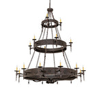 72"W Warwick 21 Lt Three Tier Chandelier