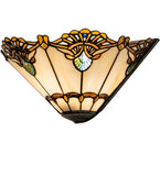 16"W Shell with Jewels Wall Sconce