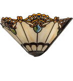 16"W Shell with Jewels Wall Sconce