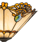16"W Shell with Jewels Wall Sconce