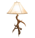 34"H Antlers Elk & Mule Deer Table Lamp