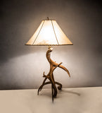 34"H Antlers Elk & Mule Deer Table Lamp