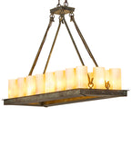39"L Loxley 18 Lt Oblong Chandelier