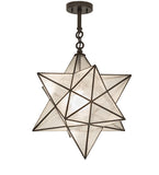 21"W Moravian Star Semi-Flushmount