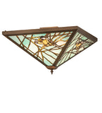 21"Sq Backyard Friends Flushmount