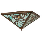 21"Sq Backyard Friends Flushmount