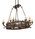 50"L Conques 12 Lt Chandelier