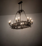 50"L Conques 12 Lt Chandelier