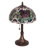 17"H Renaissance Rose Accent Lamp