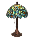 17"H Nightfall Wisteria Table Lamp