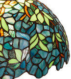 17"H Nightfall Wisteria Table Lamp