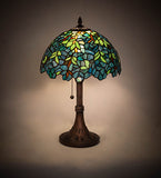 17"H Nightfall Wisteria Table Lamp