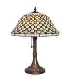 19"H Diamond & Jewel Table Lamp