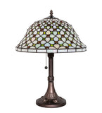 19"H Diamond & Jewel Table Lamp