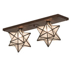 30"L Moravian Star 2 Lt Flushmount