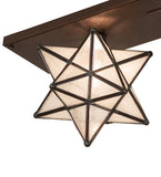 30"L Moravian Star 2 Lt Flushmount