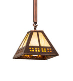 8"Sq Prairie Loft Mini Pendant