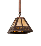 8"Sq Prairie Loft Mini Pendant