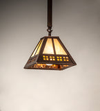 8"Sq Prairie Loft Mini Pendant