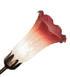 24"W Pink/White Tiffany Pond Lily 7 Lt Chandelier