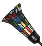 24 W Stained Glass Multicolored Pond Lily 7 Lt Chandelier
