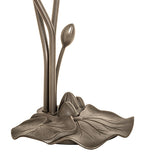 16"H Stained Glass Pond Lily 3 Lt Accent Lamp