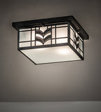 15"Sq Monaca Flushmount