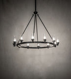 46"W Loxley 12 Lt Chandelier