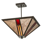 18"Sq Mission Semi-Flushmount