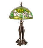 33"H Tiffany Banded Dogwood Table Lamp