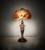 27"H Puffy Butterfly & Flowers Table Lamp