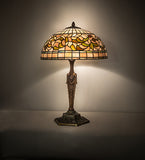 23"H Tiffany Turning Leaf Table Lamp