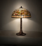 23"H Tiffany Turning Leaf Table Lamp