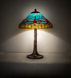 23"H Tiffany Dragonfly Table Lamp